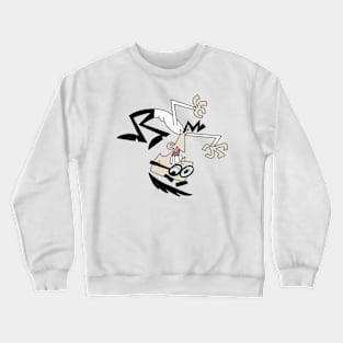 Mad Scientist Cartoon Crewneck Sweatshirt